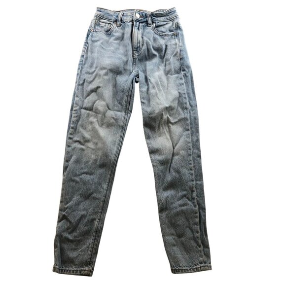 American Eagle Womens Mom Jeans Size 000 Short Strigid Casual Blue Denim Classic - Picture 1 of 16